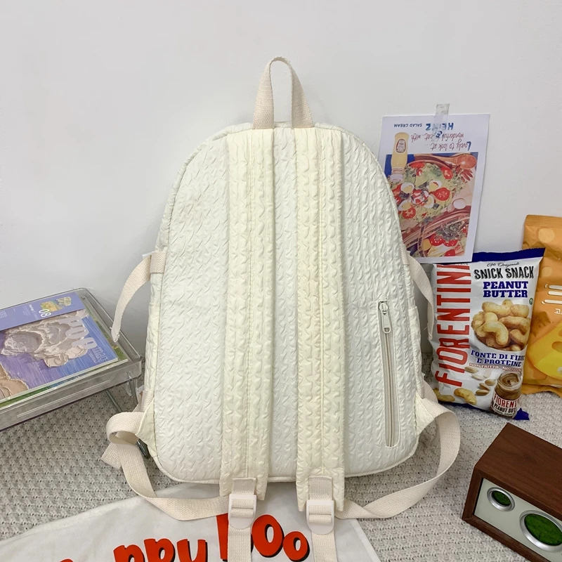Cute Fashion Girls Backpack Waterproof Women Travel Mochila Bookbag for Teens Kawaii Schoolbag Black Rucksack
