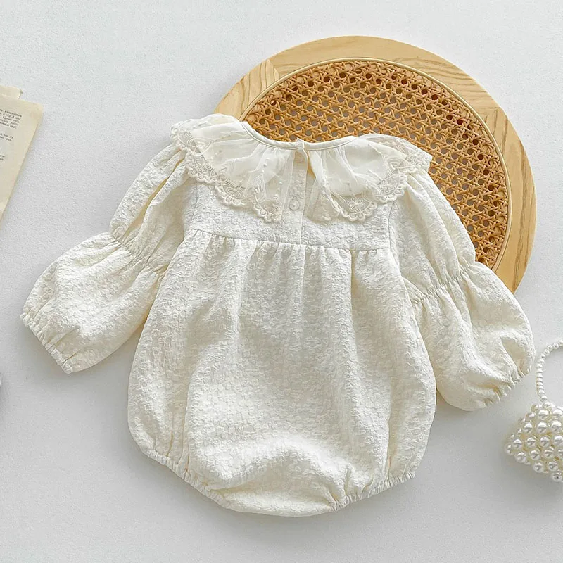 Autumn Spring Korean Style Infant Baby Jumpsuit Long Sleeved