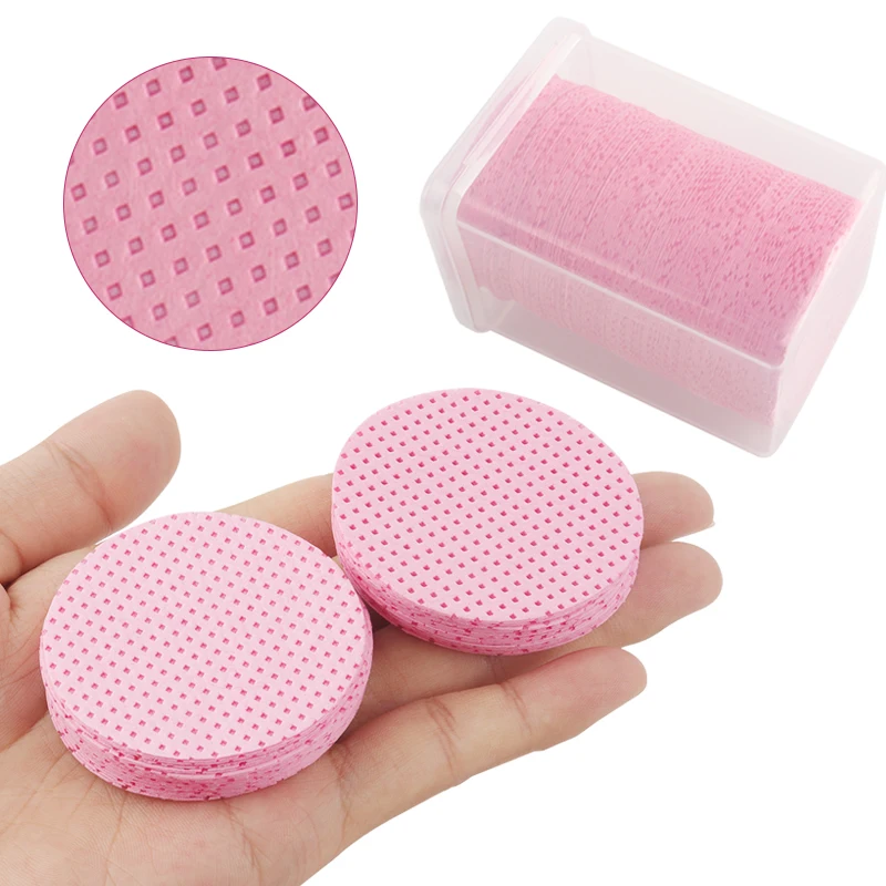 200 Pcs Disposable Lint-Free Paper Cotton Wipes Eyelash Extension Glue Remover Pads Cleaning Wipes Cosmetics Makeup Tools 4