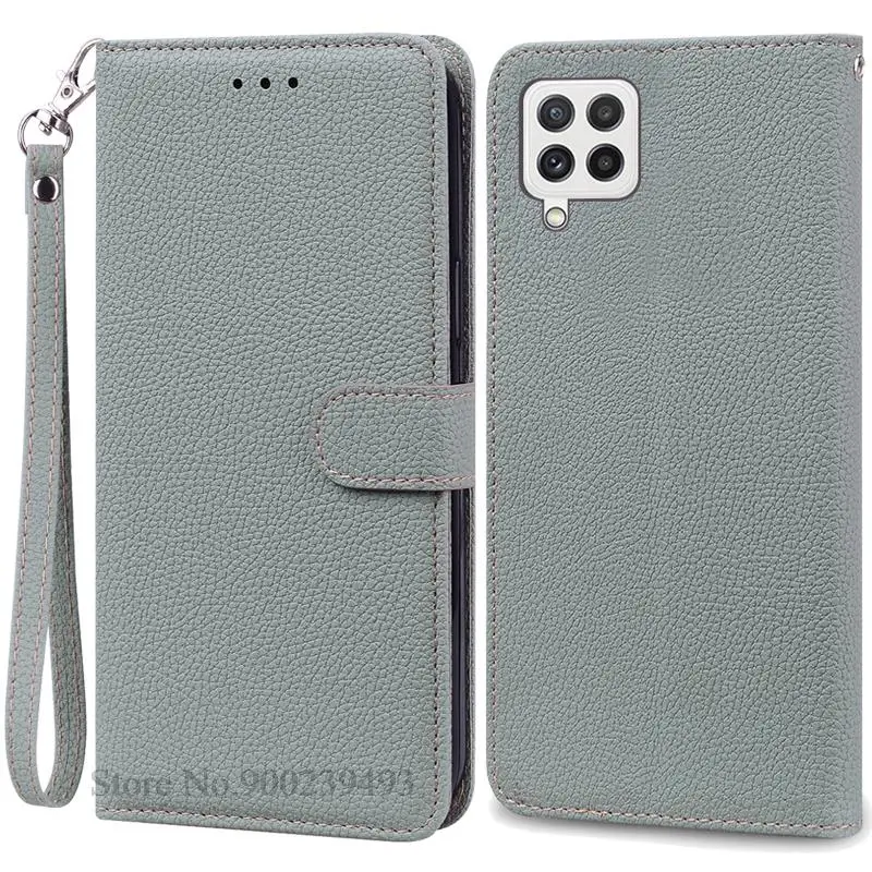 Leather Wallet Flip Case Soft Silicone Cover for Samsung Galaxy M32 - Stylish Protective s