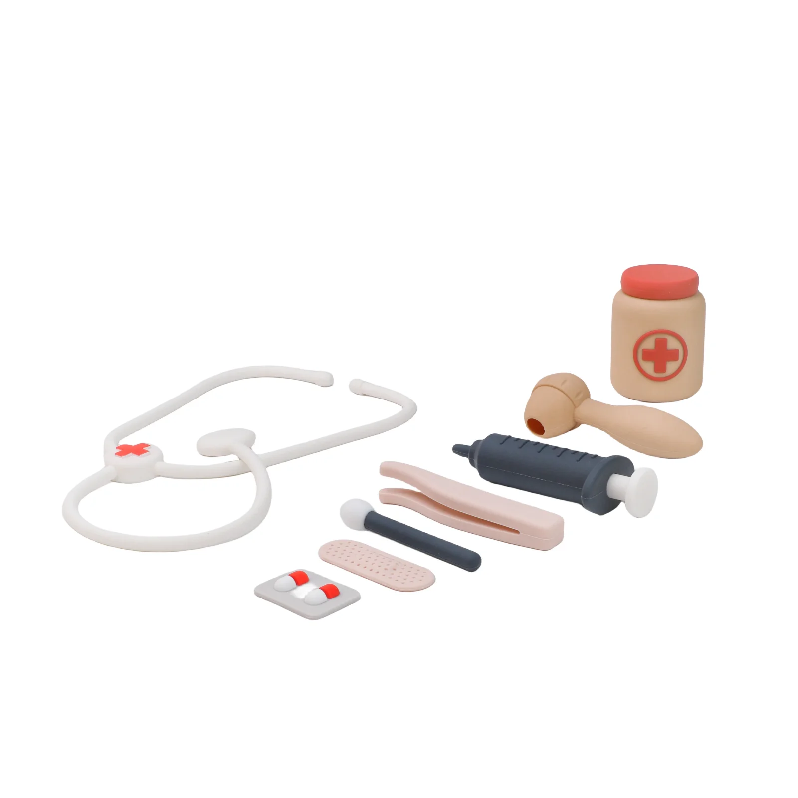 Children Doctor Toy Set Silicone Simulation Medical Box Montessori Toy Baby Play House Games Educational Kid Christmas Gifts