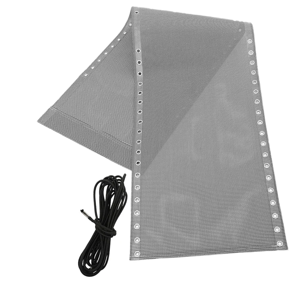 Grey Breathable Canvas Fabric Lounge Chair Replacement Cloth Outdoor Folding Deck Chairs Supplies Beach Fishing Patio Repair
