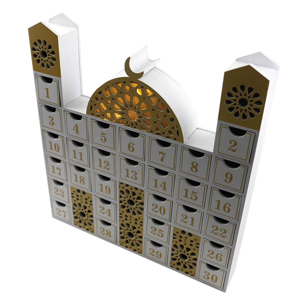 Ramadan Wooden Countdown Calendar Decor for Home Party Ramadan Wooden Countdown Calendar Decor for Home Party
