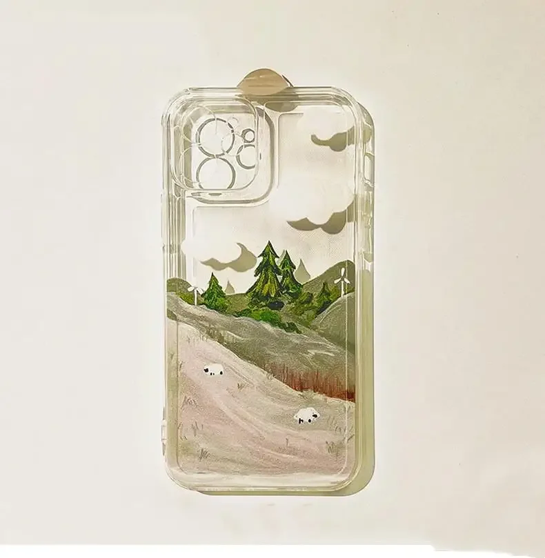 Flower Vintage Landscape Phone Case Cover
