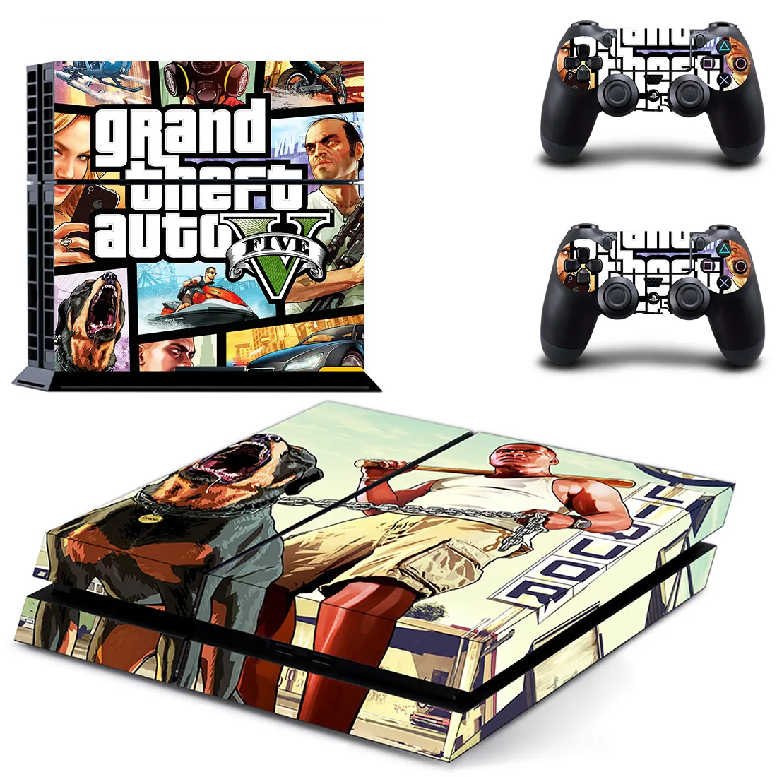 Grand Theft Auto V Gta 5 Ps4 Skin Sticker Decal Cover Protector Per Console E Controller Skin Vinyl