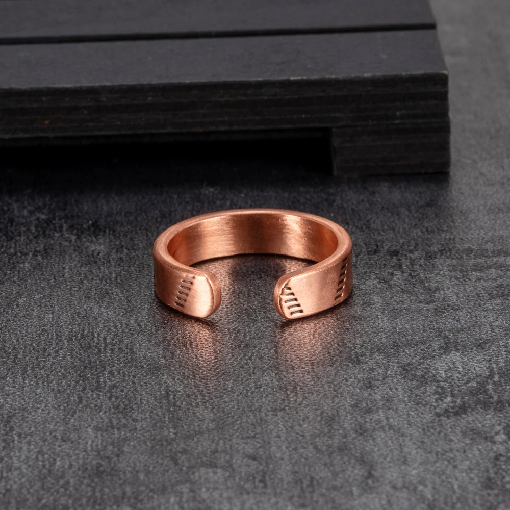 Adjustable Rings Unisex Pure Copper Rings For Healing Pain Reliever CRNG64 