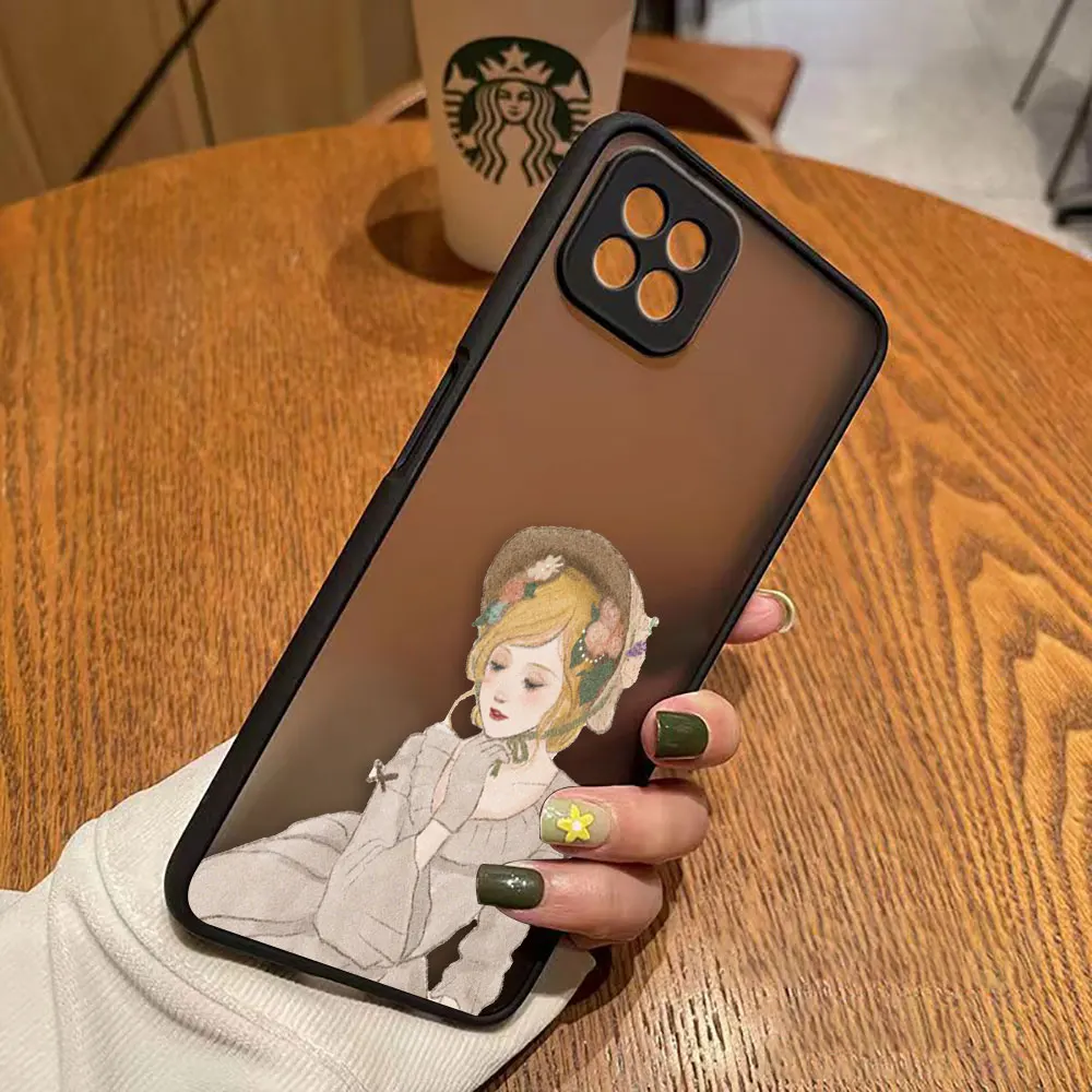 thumbnail image 1 of Funda mate para OPPO A97 A96 A95 A94 A93 A92 A92S A78 A74 A73 A72 A57 A55 A54 A53 4G 5G funda d-princesa Disney maquillaje de Navidad, 1 of 5