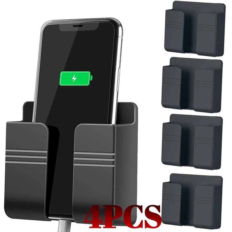 Remote Control Mobile Phone Plug Wall Holder 4/2/1pcs Wall Mounted