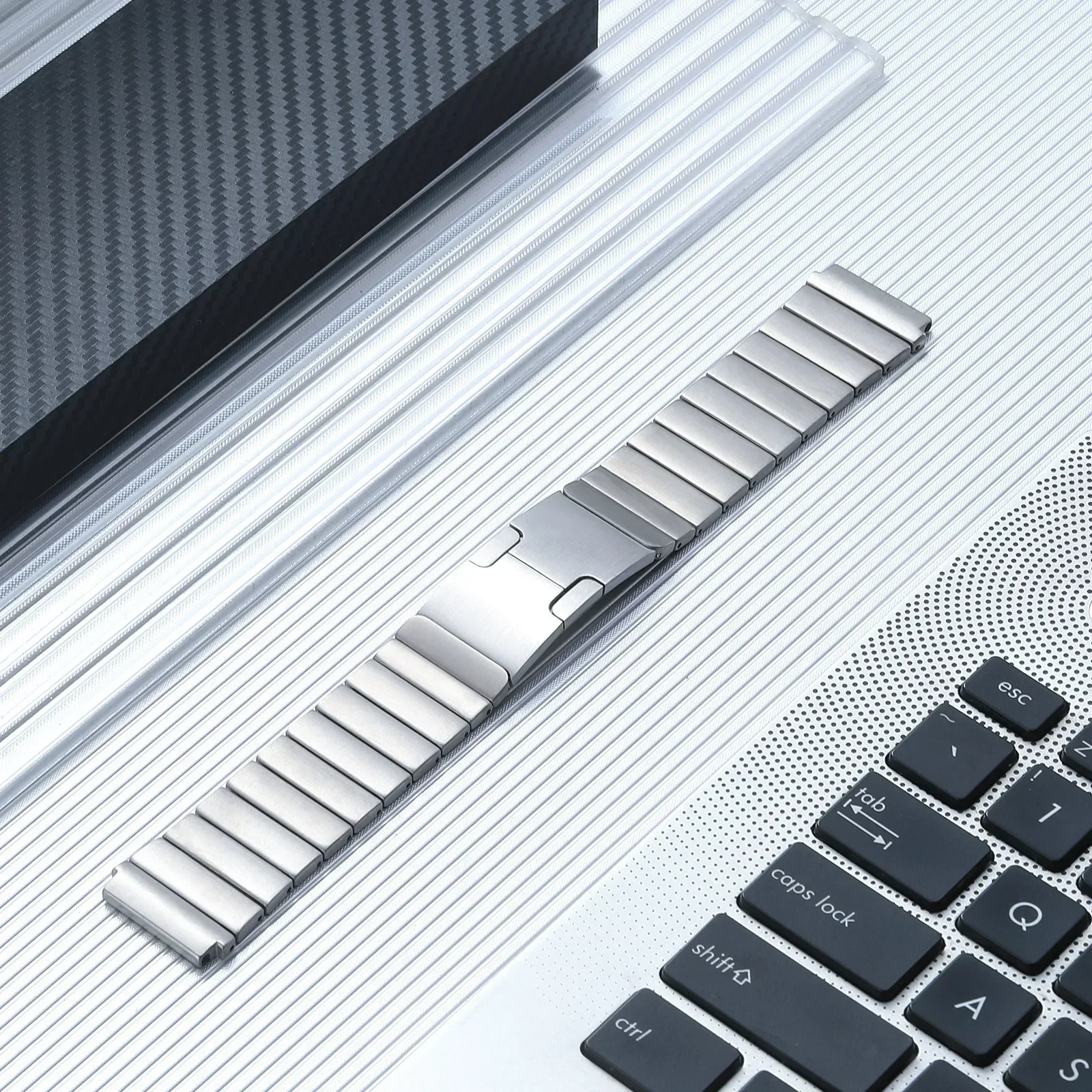Stainless Steel 22mm Metal Strap Bracelet