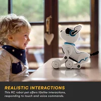 Intelligent Robot Dog- Interactive Smart Programmable Rechargeable with Remote Control, Voice and Touch Features 2