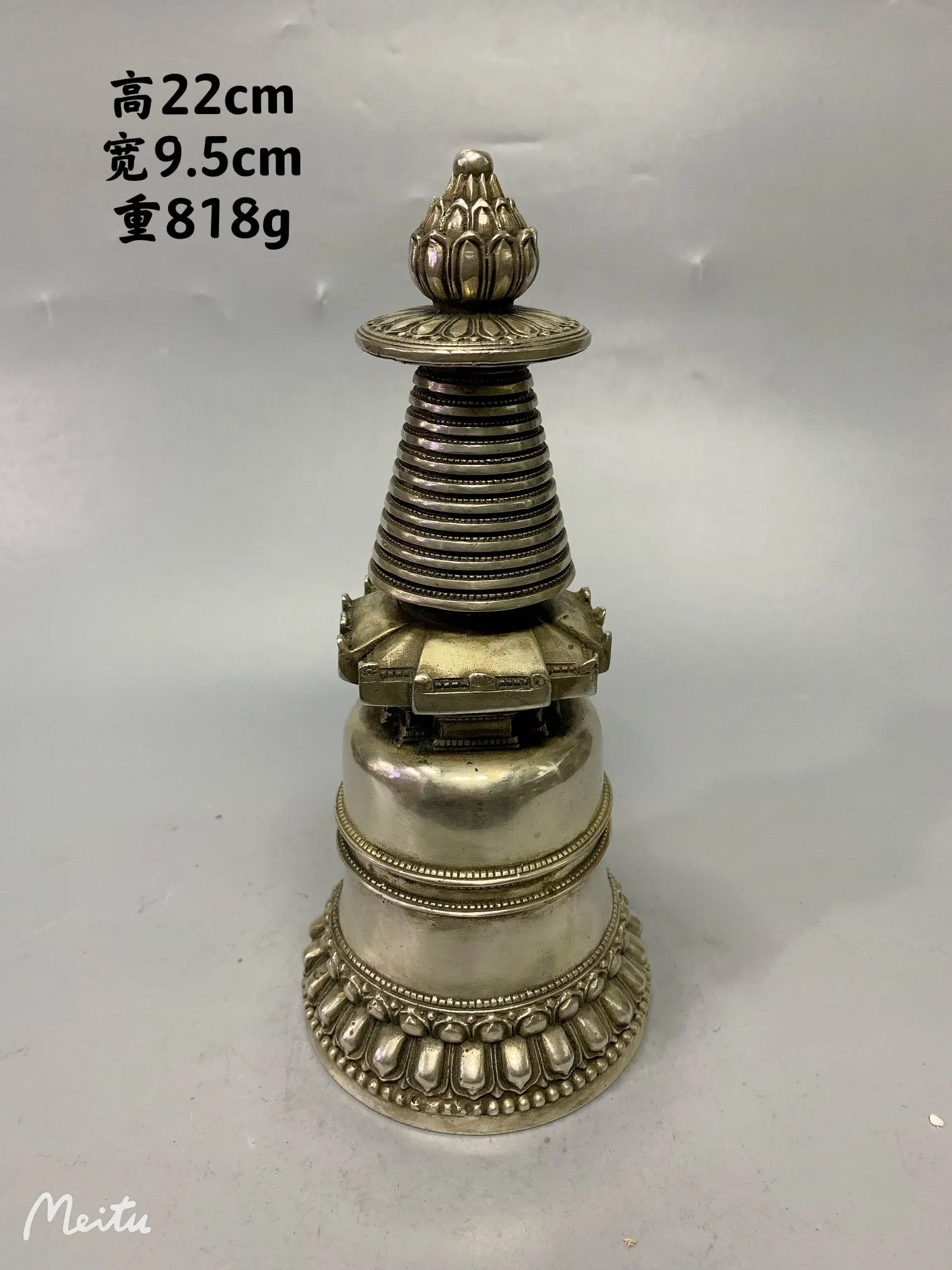 

Exquisite Antique White Copper Collection Tower Ornaments