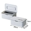 New Wet Tissue Box Desktop Seal Wipes Paper Storage Box Household Plastic Dust-proof with Lid Tissue Box for Home Office Decor 6