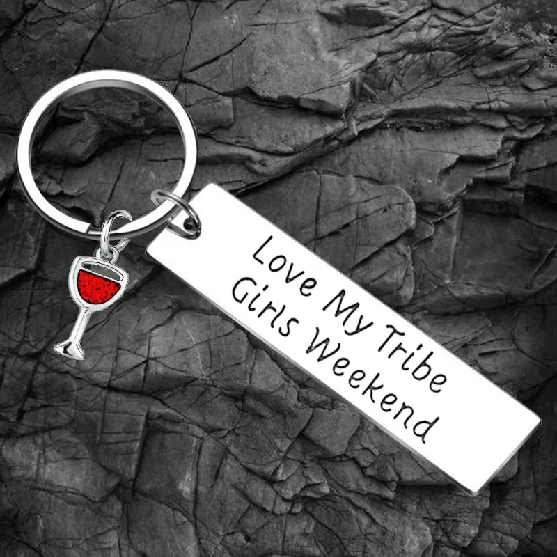 

Girls Weekend Keychain Love My Tribe, Girls Weekend Gifts Key Rings Best Friends Daughter Women Birthday Christmas gift