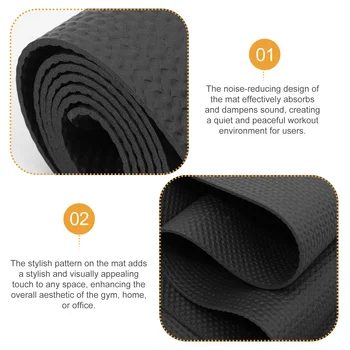Treadmill Mat Hardwood Floor Pad Treadmill Pad Treadmill Accessory Rubber Mat for Floor Gym 3