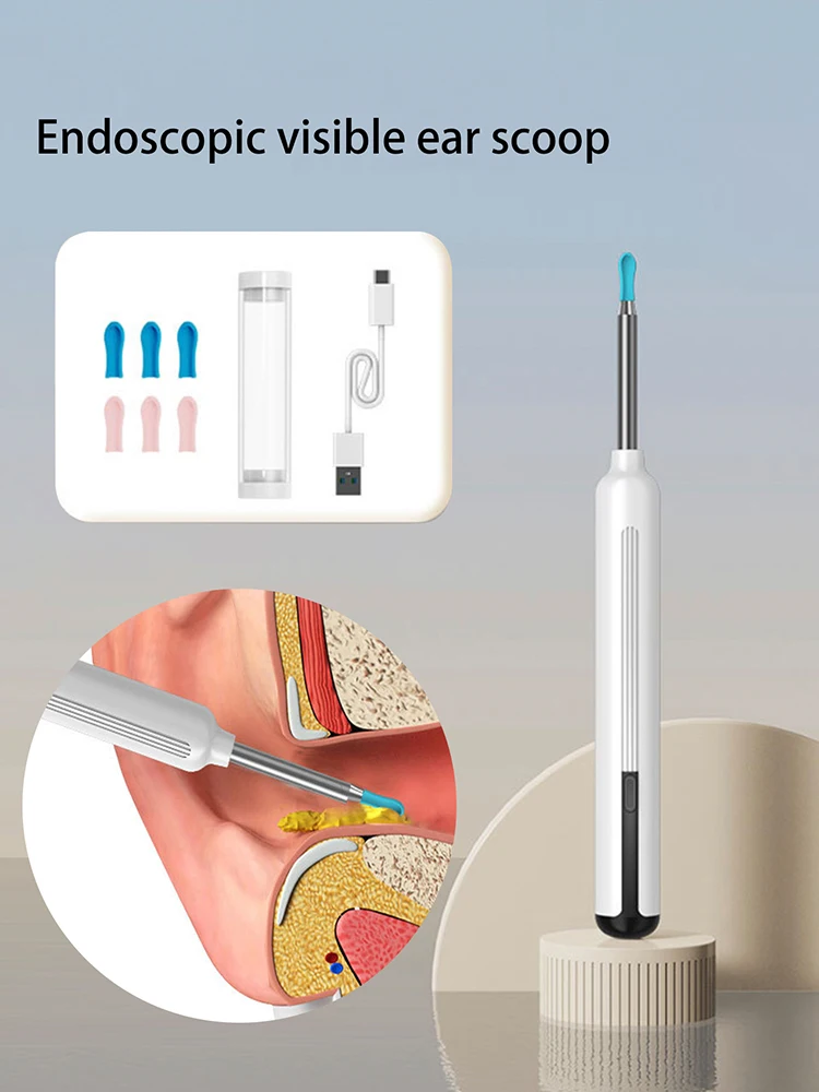 Ear Scooper Endoscopic visual intelligent ear scooper ear digger wireless WIFI endoscopic cleanser