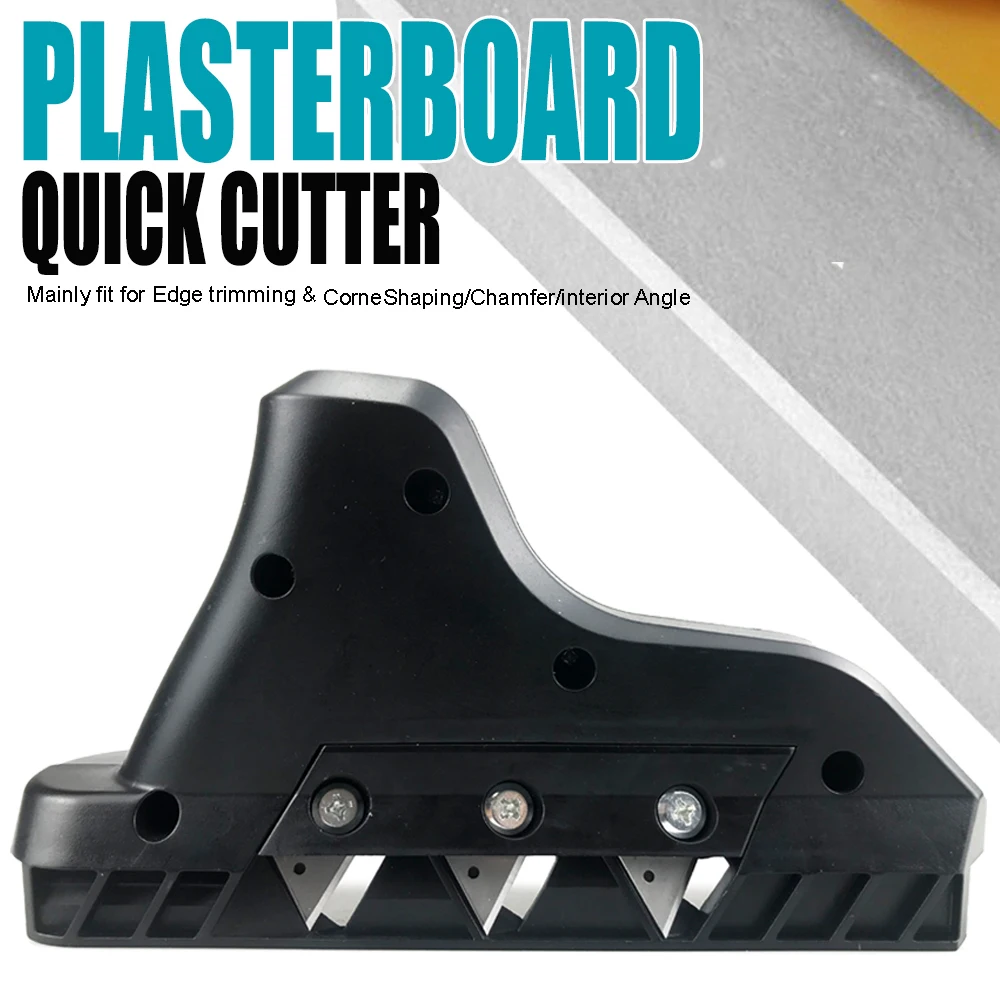 Plasterboard Edger Gypsum Board Hand Plane Drywall Edge Chamfer Woodworking Triple-Blade Edge Planer Gypsum Board Cutting Tool new 1pcs set woodworking hole opener tungsten steel blade gypsum board hole opener tabletop hinge door lock drill bit wood tool