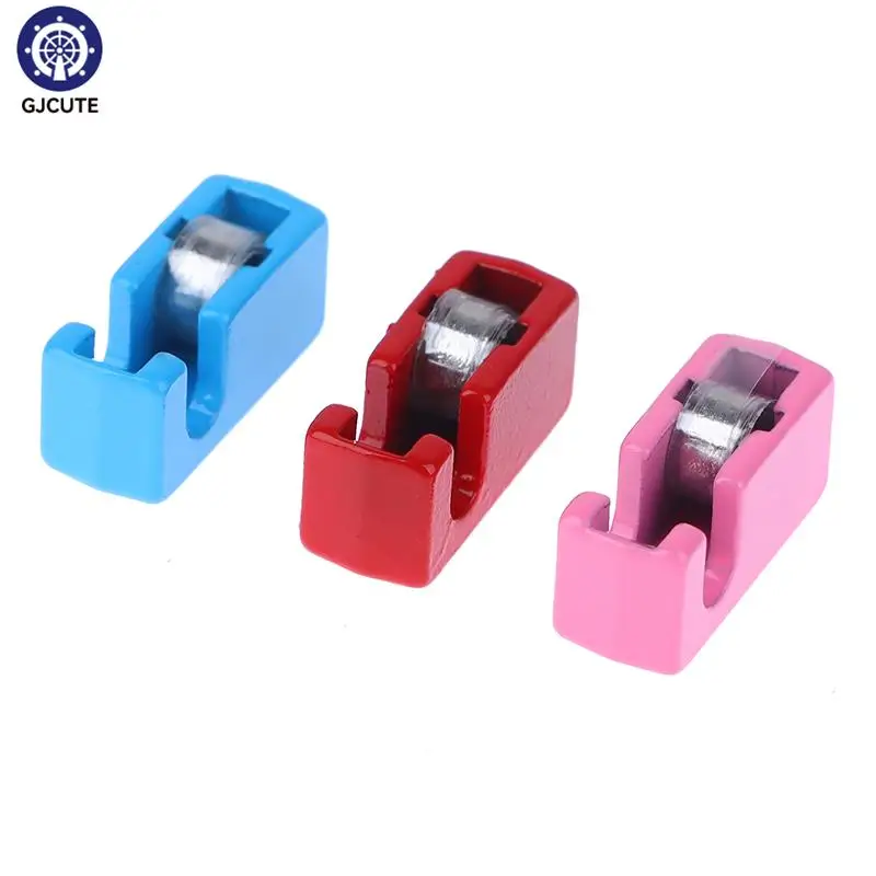 

1/12 Dollhouse Mininature Tape Dispenser Mini Tape Cutter Model DIY Doll House Stationery Office School Scene Decor Pretend Play