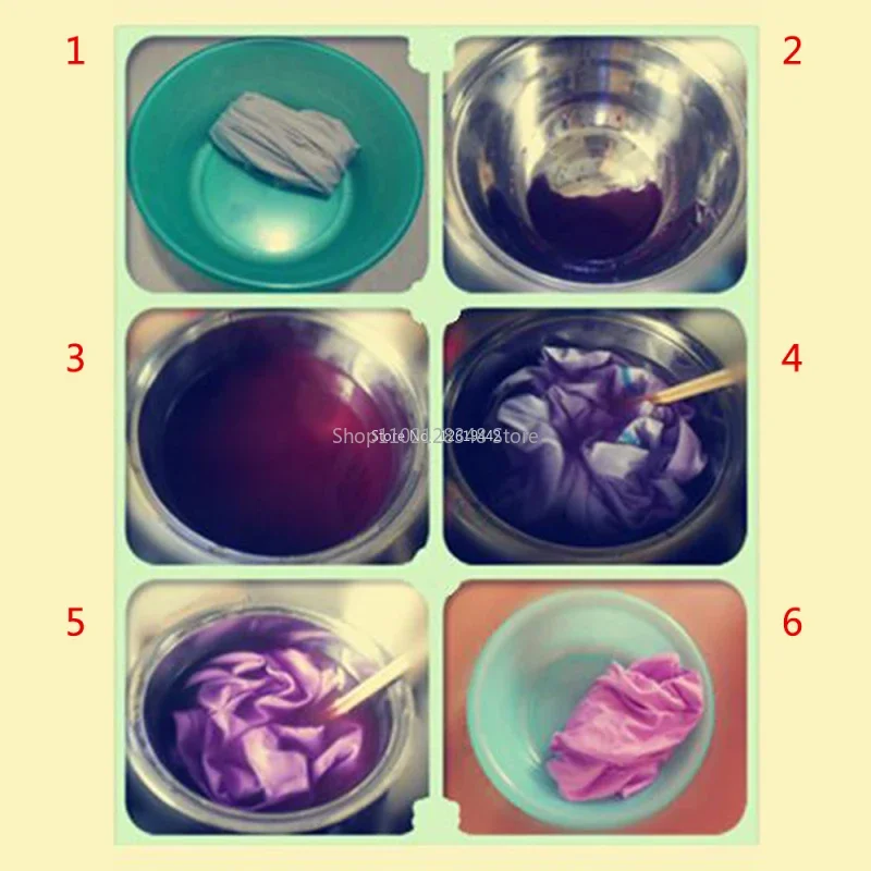 무끓임 직물 염색 타이 다이 코튼 리넨 나일론 섬유 염색 의류, DIY 가정용 섬유 청바지, 염색 컬러 안료, 20g