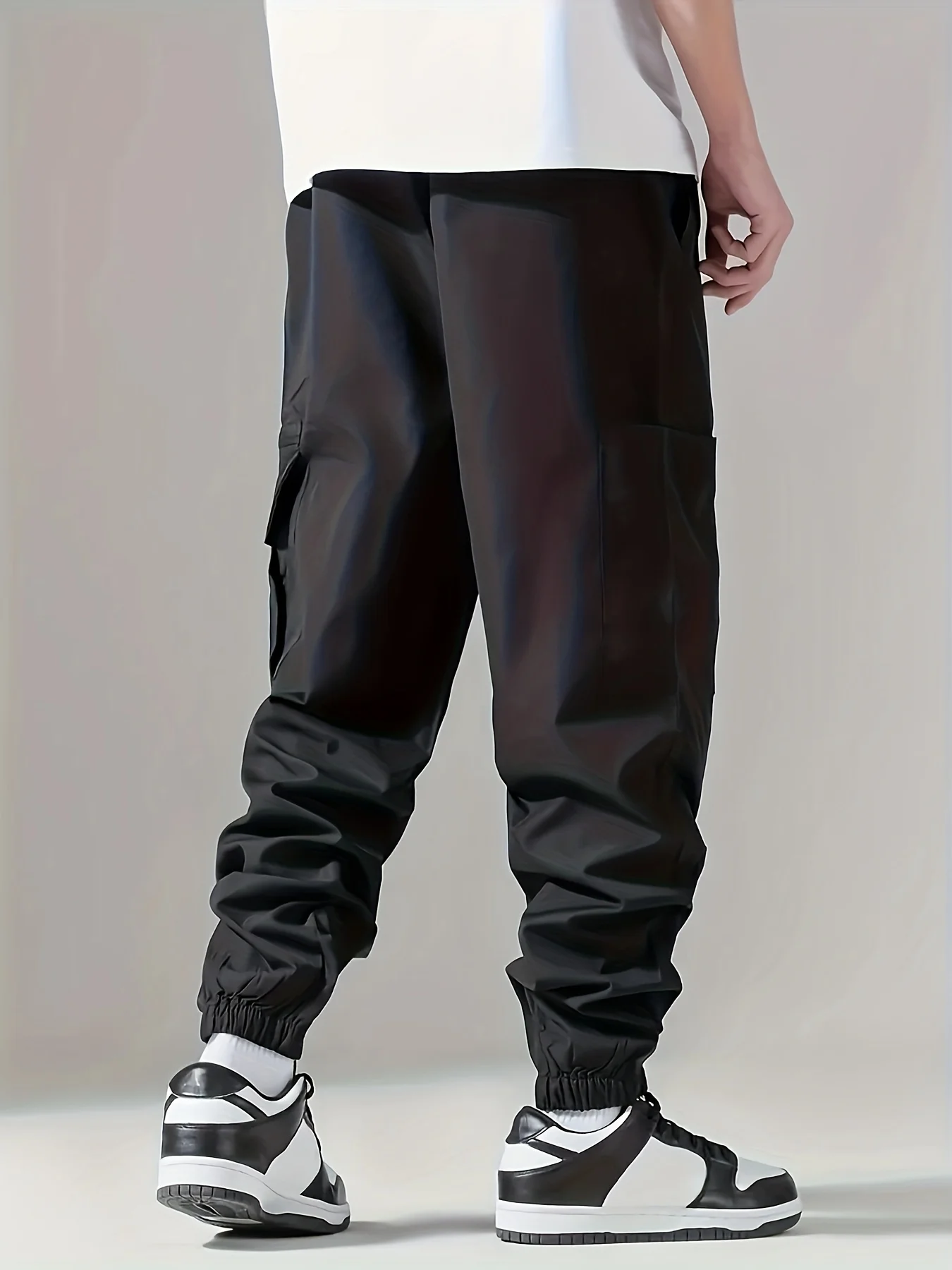 Men's Cargo Pants, Thin Trousers, Comfortable and Breathable, Outdoor Casual, Wearable, Running, Cycling, Multi-pocket 004