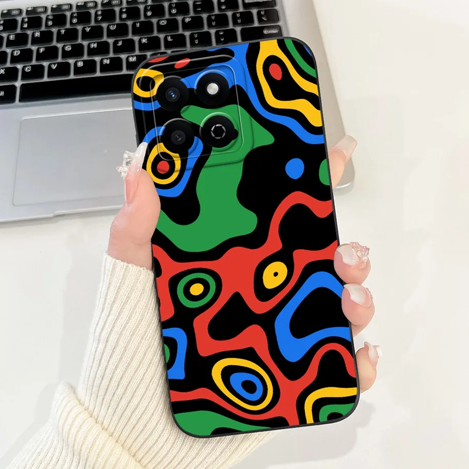 Shockproof Fashion Bowknot Marble Soft Liquid Silicone Case