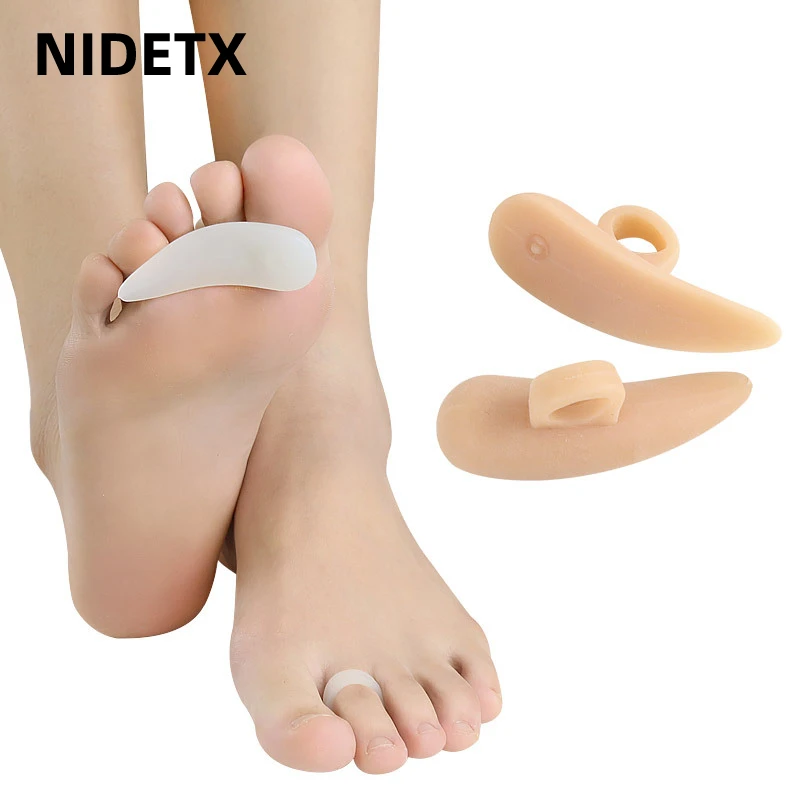

2Pcs=1Pair Silicone Gel Straightener Orthopedic Rings Toe Separator Hallux Valgus Correction Hammer Protector Feet Care Pedicure