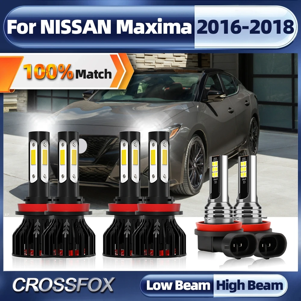 

H11 Canbus Car LED Headlight Bulb CSP Chip LED Lights 12V 24V 6000K White Turbo Auto Fog Lamp For NISSAN Maxima 2016 2017 2018
