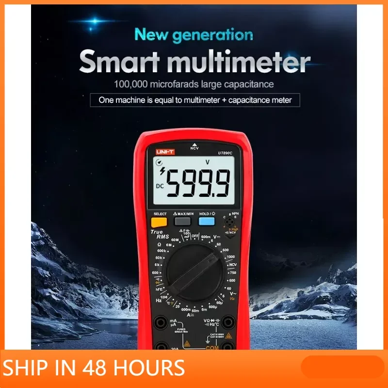 UNI-T-UT890C-UT890D-Plus-Multimeter-Professional-Digital-AC-DC-Ammeter ...