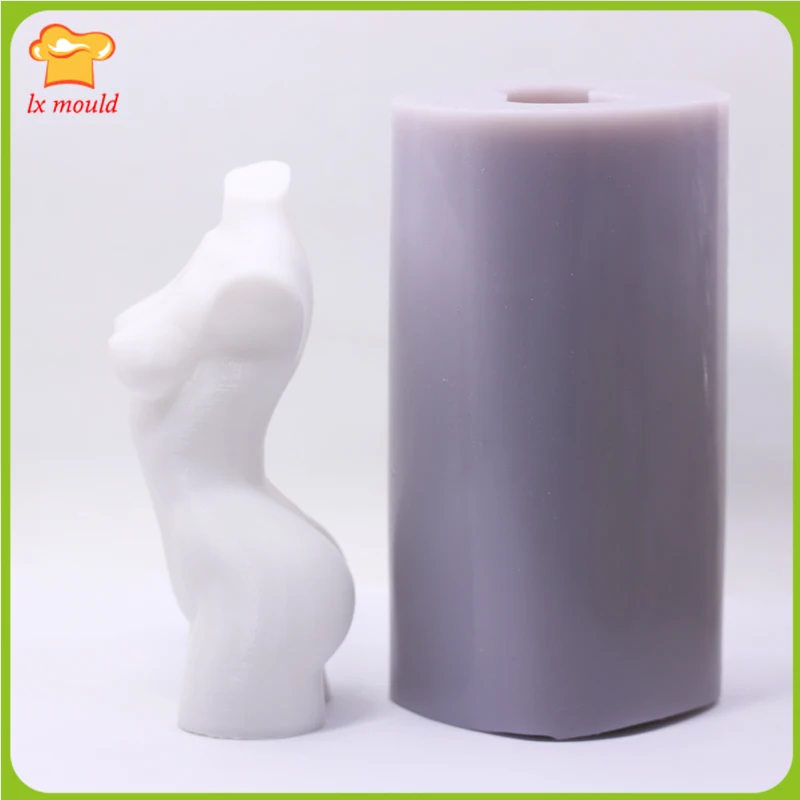 Silicone 3D Molds Body Female Torso DIY Candle Soap Making Resin Art Craft Silicone Mold