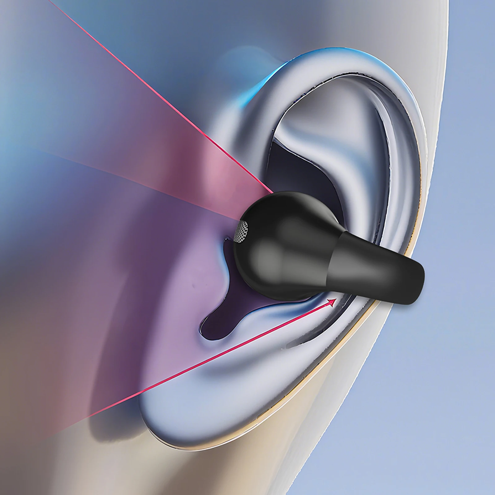 Wireless Mini Single Earbud with Noise Cancellation and HiFi Audio