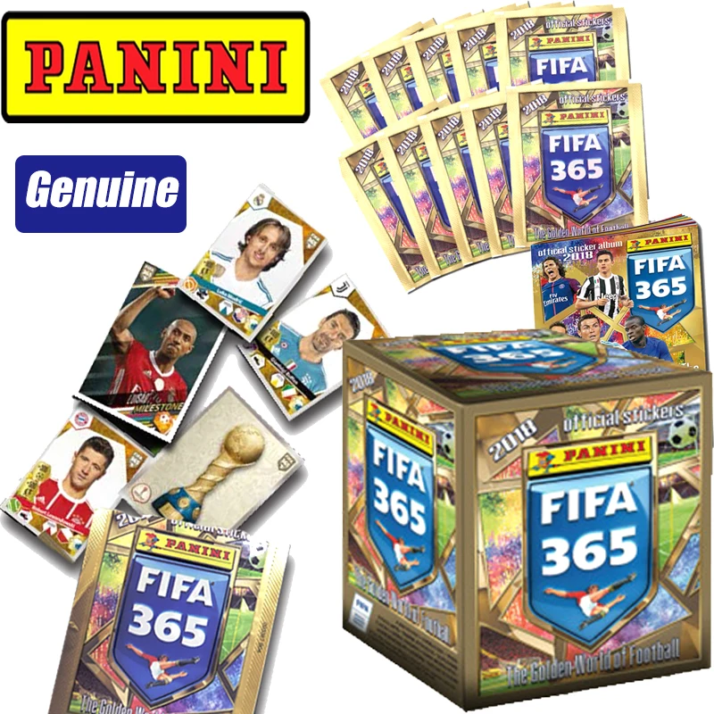 

Panini Football League 2018 Fifa 365 Official Star Collection Sticker Game Toys Card Book; Whole Box Christmas Birthday Gift