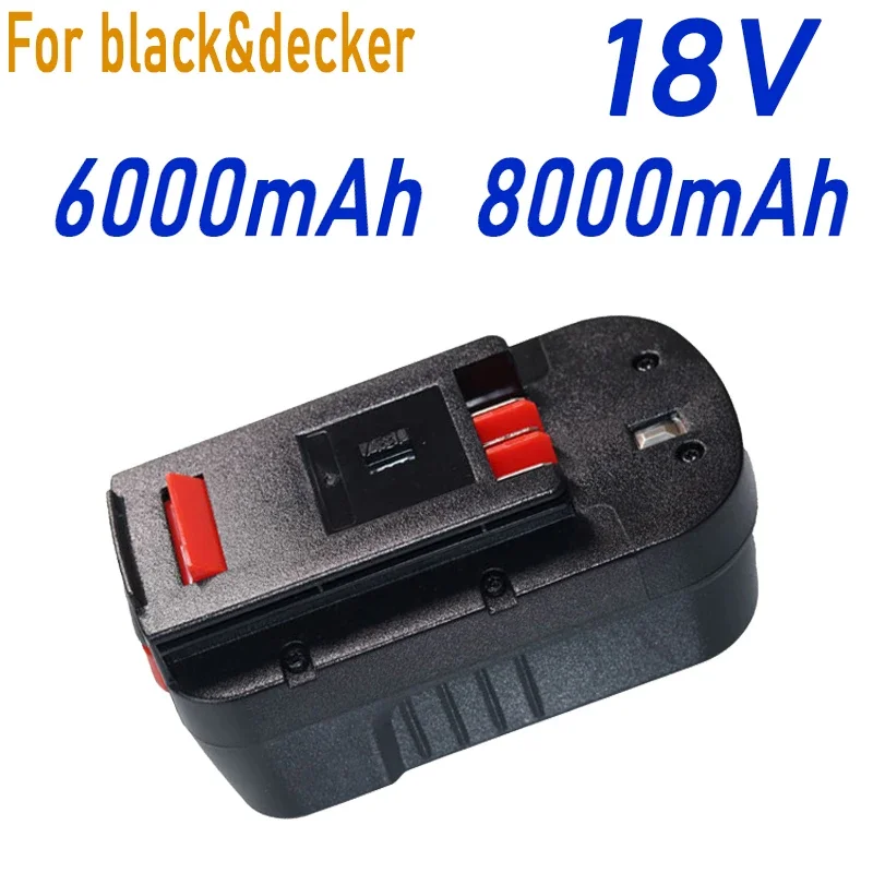 

Для Black & Decker 18V 6000mAh/8000mAh A18 A1718 A18NH HPB18 HPB18-OPE FS1800CS FS1800D FS1800D-2 FS1800ID аккумулятор