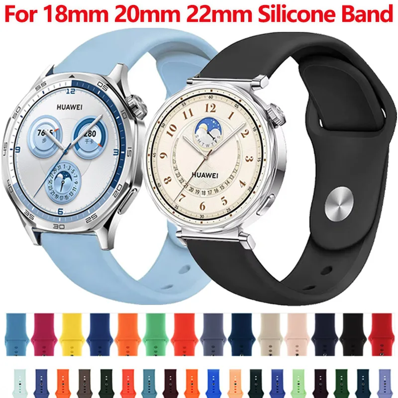 Silicone Sport Strap for Smartwatches - Multiple Sizes Available