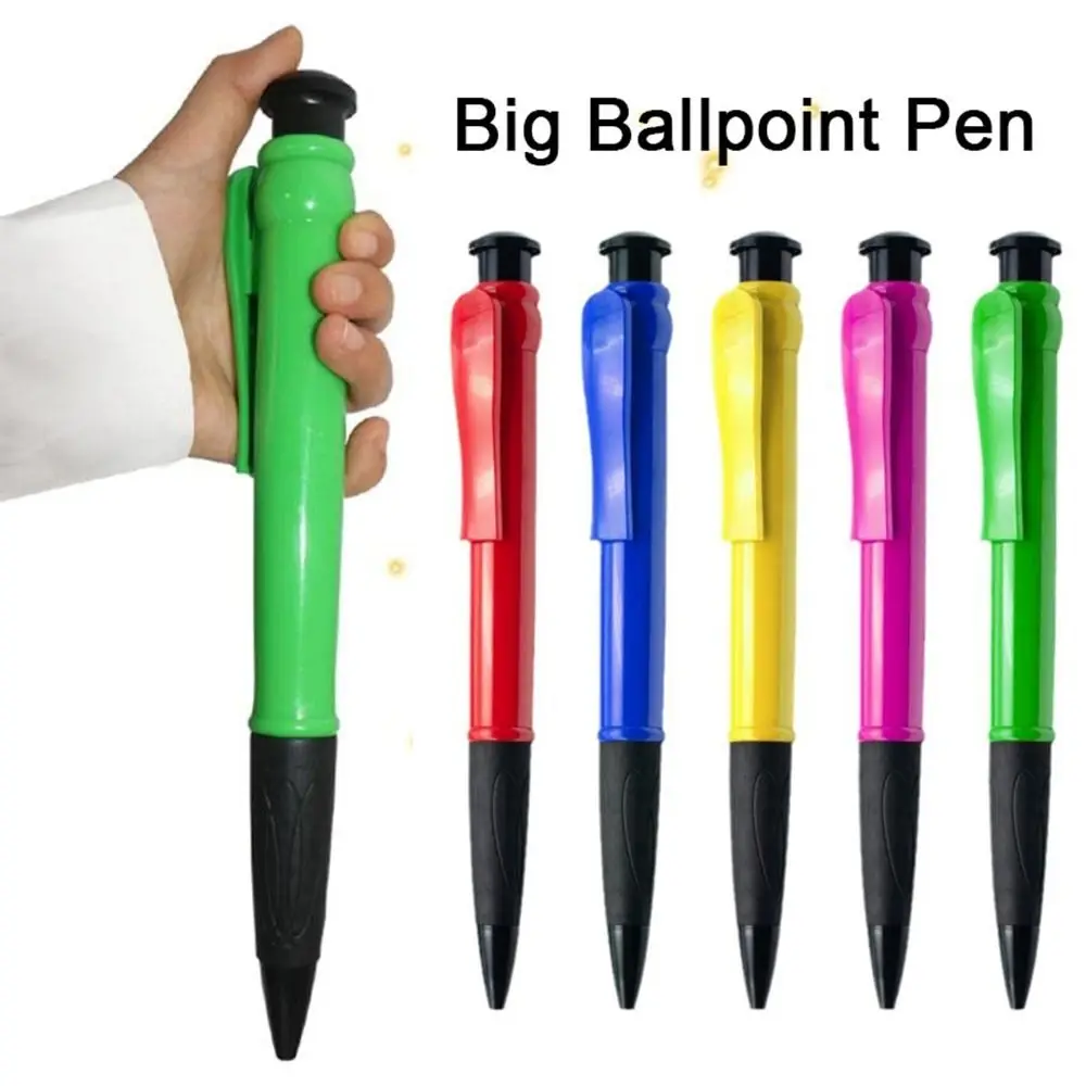 

Plastic Big Ballpoint Pen New Novelty Toy Large Huge Neutral Pen Fun Gift Props Toys Oversize Writting Pen School Office