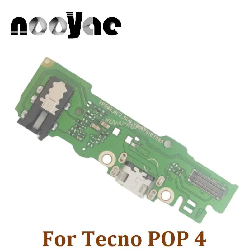 

For Tecno POP 4 BC2 USB Dock Charger Port Plug Headphone Audio Jack Microphone MIC Flex Cable Charging Board