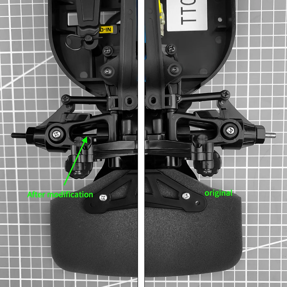 AXSPEED Alu Alloy Tamiya TT01 Komplettset Antriebswelle CVD Diff Cup Motorhalterung vorne hinten oberer unterer Arm für TT-01 1/10 Upgrades – Detail 7