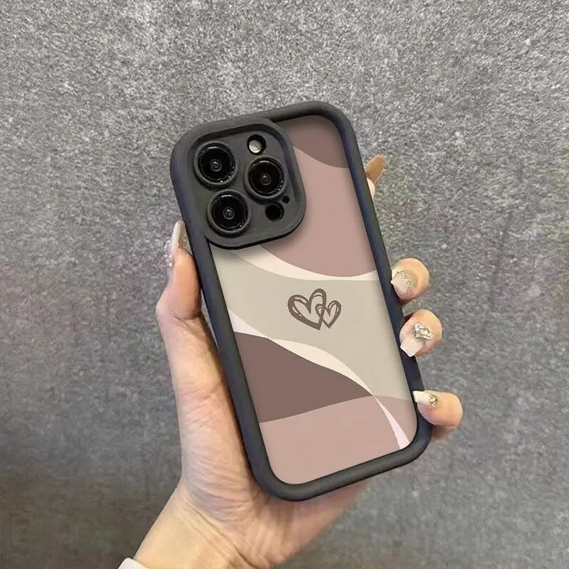 Minimalist Heart Pattern Silicone Phone Case Cover