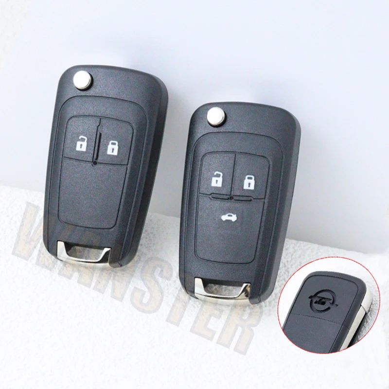 

2 3 Botton Original Replace Car Key Housing Flip Control Remote Fob Case Shell for Opel Vauxhall Corsa Astra Vectra Zafira Omega