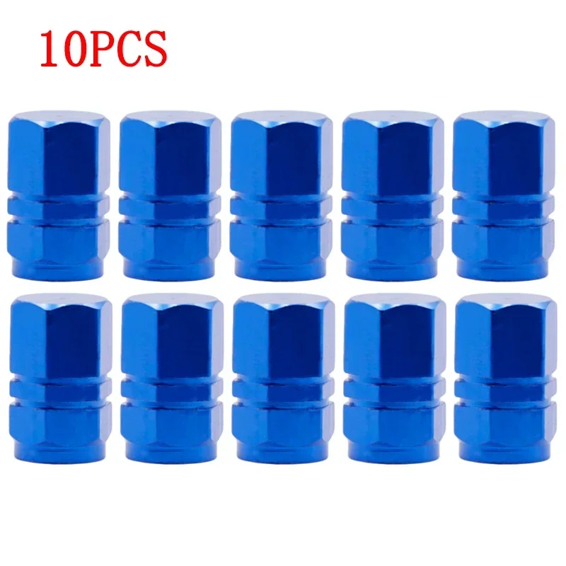 Aluminum Waterproof Car Tire Valve Stem Caps - 4/10 Piece Set