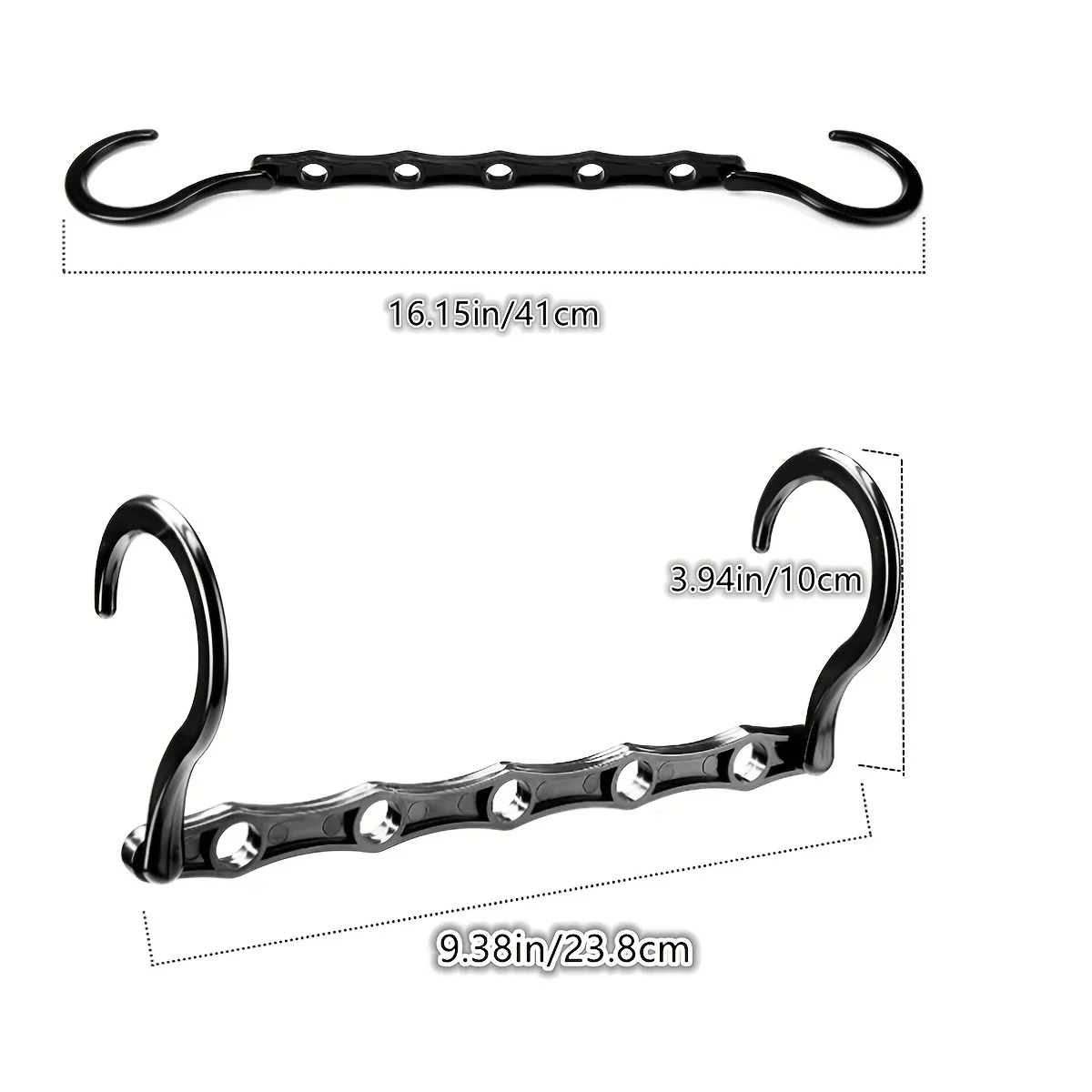 Multifunctional Hook Space Saving 5-hole Plastic Hanger Simple Folding Windproof Hanger Suitable Apartments Dormitories Families 5