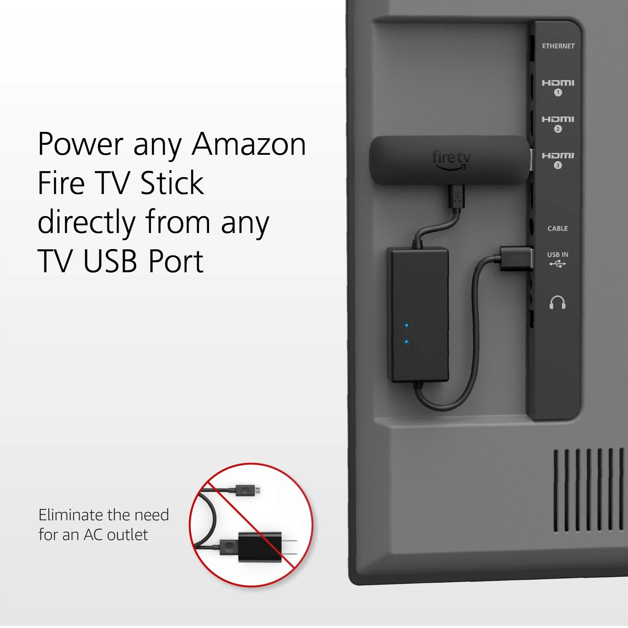 محول طاقة USB Fire TV Stick