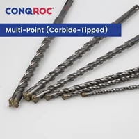Mascirculant Forets SDS Plus Tige Carbure-Croix-Pointe Length-260mm 5-Pièce-Même-Taille 6-Option Diamètre-6 ~ 16mm pour Marteau Électrique 2