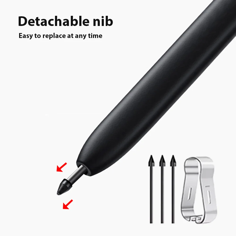 Enhanced Stylus Pencil with Eraser and Palm Rejection - Includes 3 Nibs