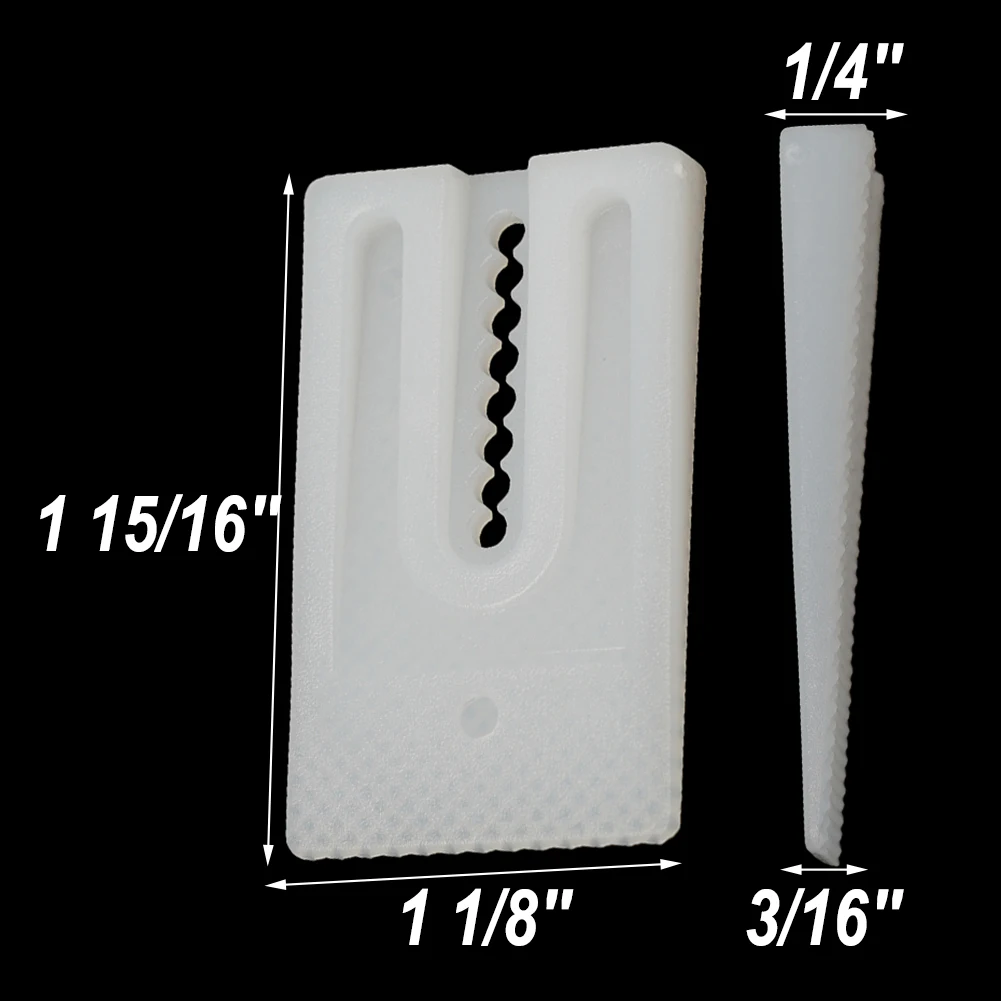 Multi-Purpose 8pcs Toilet Shims Leveling Shims Wedge Gasket High-quality 49*29*6.5mm Stackable Transparent White