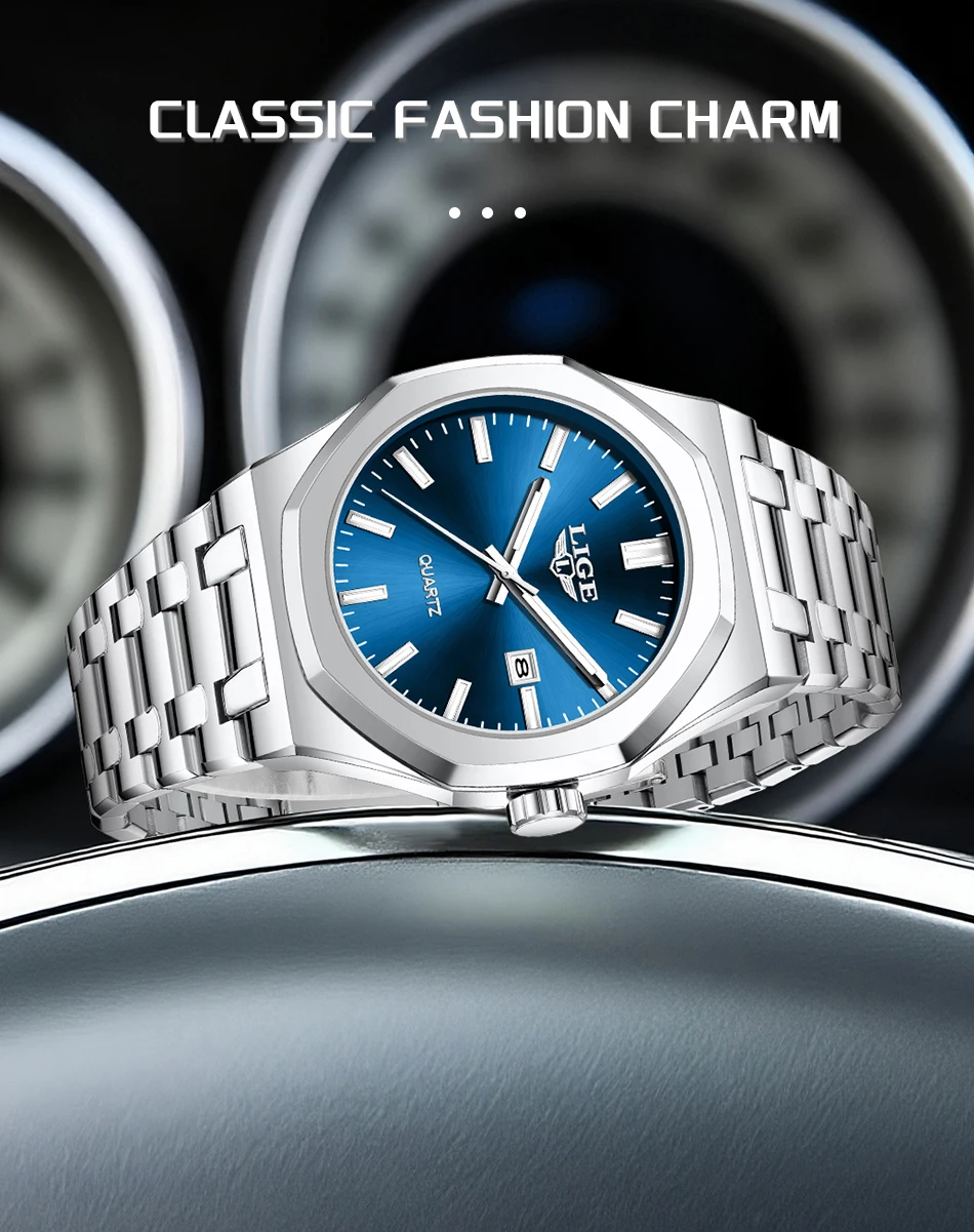 LIGE LG89181 Men's Watch description image 4