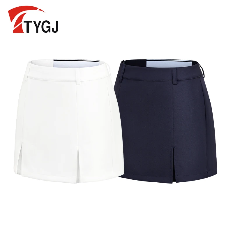 TTYGJ suit short skirt autumn new golf half length pants skirt slimming high waist Korean version pleated sports