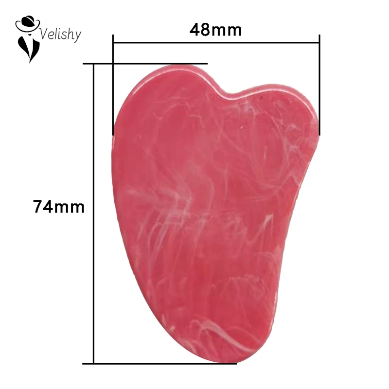 Natural Jade Gua Sha Scraper Board Massage Rose Quartz Jade Guasha Stone For Face Neck Skin Lifting Wrinkle Remover Beauty Care