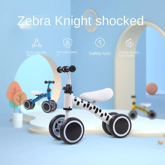 LazyChild Zebra-Shaped Cute Children's Balance Car Comfortable Pedalless Scooter Non-Slip Noise Reduction Yo-Yo DropShipping 4