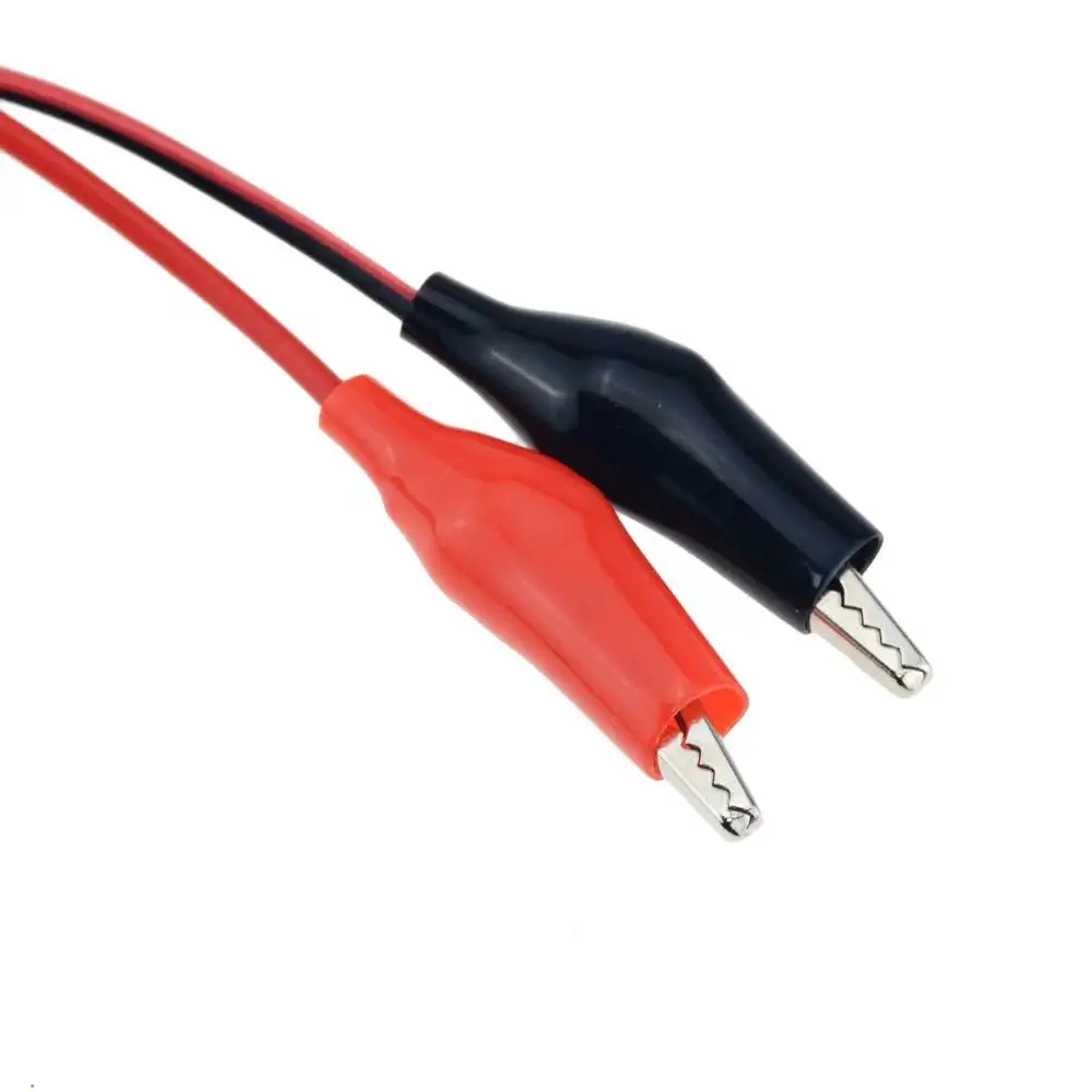 Alligator Clip To DC Power Plug Connector Adapter 25CM Test Leads Wire DC 5.5*2.1mm Clips Crocodile Male Female Connect