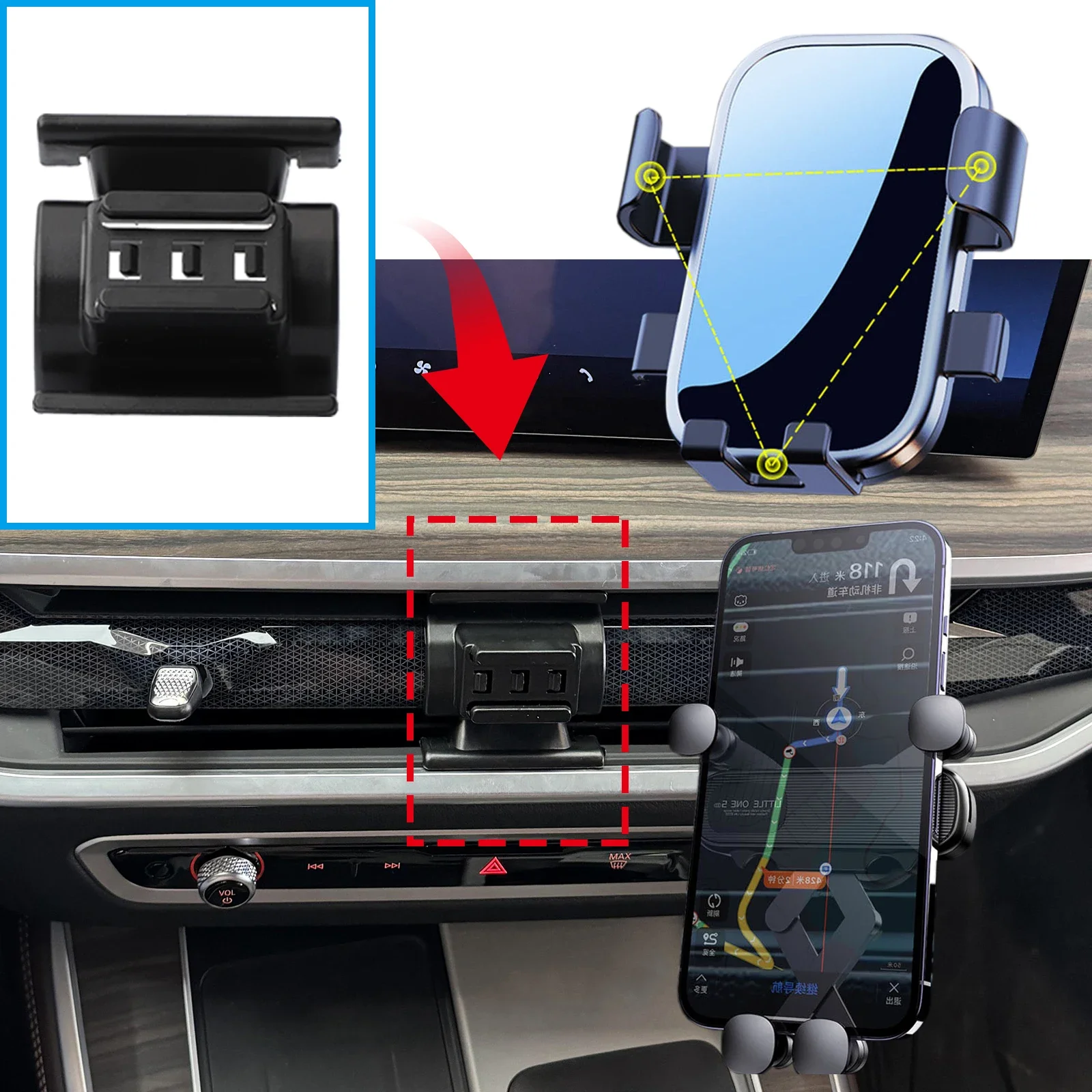 BMW X5 2023 2024 2025 GPS 브래킷 네비게이션 스탠드 자동차 액세서리 용 자동차 휴대 전화 홀더