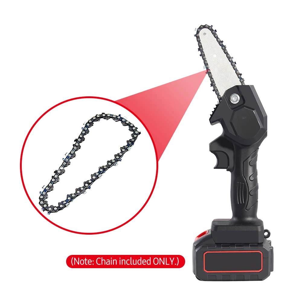 8Inch Mini Chainsaw Chain Guide 1/4" Pitch .043" 45 Drive Links Semi Chisel Electric Chainsaw Chain for Garden Woodworking Tool 4
